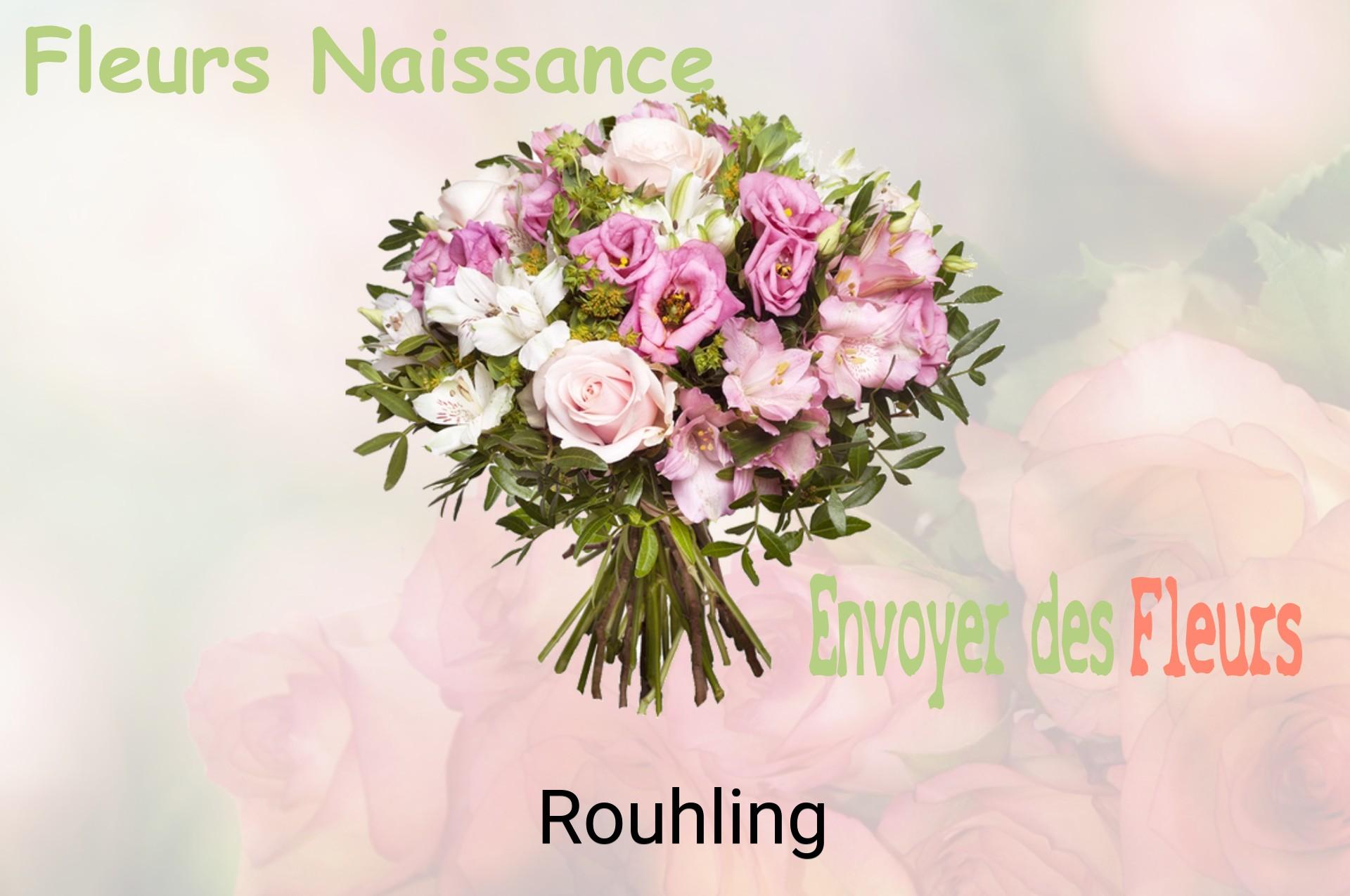 Bouquet de fleurs de naissance livré à Rouhling